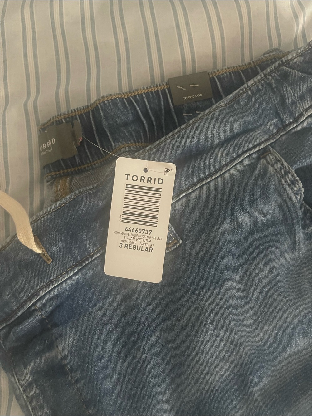 torrid Dark Blue Denim Elastic Waist Joggers